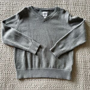 GAP Charcoal V-Neck Boys Sweater